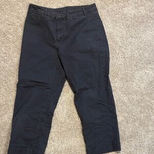 Women’s charcoal wide leg Chinos